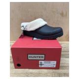 Hunter Black Clogs with Shearling Lining size 9
