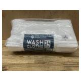 Pack of 24 White Wash Cloths
