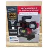 Rechargeable LED Worklight and Spotlight