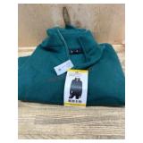 Teal Knit Full-Zip Sweater, Medium