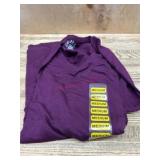 Purple V-Neck Shirts, Medium, Set of Five