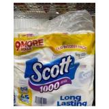 Scott 1000 Long Lasting Toilet Paper, 45 Rolls