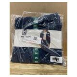 Men's Navy Full-Zip Jacket, Size 3XL