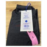 CloudKnit Tee in Black Heather, Size S