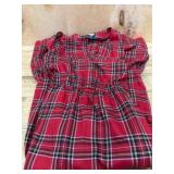 Women's Red Plaid Small Dress