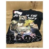 Black Graphic Youth T-Shirt, Size 8