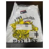 White Graphic T-Shirt With Sun Design