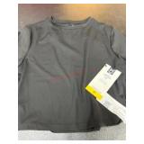 Black Crew Neck Long Sleeve Shirt, Size Medium