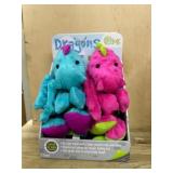 Two Plush Toy Dragons