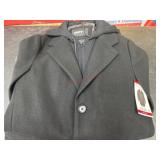 Black DKNY Hooded Coat, Size X-Small