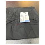 Black Elastic-Waist Pants