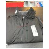 Black Full-Zip Jacket with Zippered Pockets