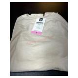 Beige Long-Sleeve Crew Neck Shirt, Size S