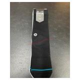 Black and White Crew-Length Socks