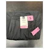 Wide-Leg Trousers, Size Small, Dark Gray
