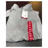 Gray Quarter-Zip Pullover, Size XL
