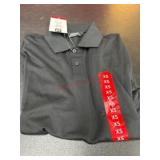Black Short-Sleeve Polo Shirt, XS