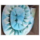 Blue and White Foam Cushion Roll