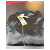 Black Satin Zip-Up Jacket