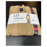 Beige GAP XL Knit Cardigan