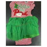 Toddler Holiday Outfit with Tulle Skirt, Size 4T