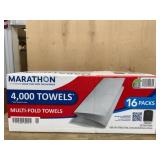 Marathon Multi-Fold Paper Towels, 16 Packs