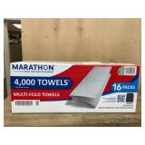 Marathon Multi-Fold Paper Towels, 16 Packs