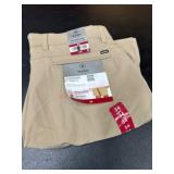 Hurley Khaki Flat-Front Shorts, Size 34