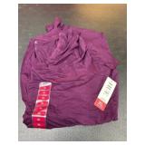 Hue Long-Sleeve Legging Tee, Purple, Size XL