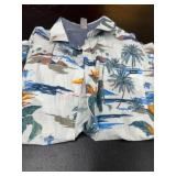 Large Tropical Print Short-Sleeve Shirt