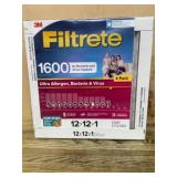 3M Filtrete 1600 Ultra Allergen 12x12x1 Filters, 4