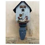 Decorative Birdhouse with Americana Theme