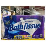 Pack of Ultra Premium Bath Tissue, 45 Rolls