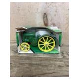 Die-Cast Green and Yellow Toy Tractor in Box