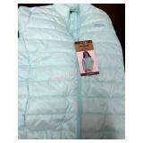 Light Blue Quilted Puffer Vest xl 14/16
