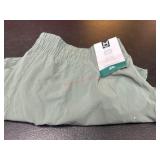 Green Athletic Shorts with Elastic Waistband, 3XL