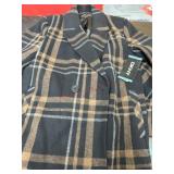 Plaid Long Coat by DKNY
