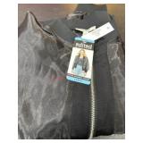 Black Bomber Jacket with Zipper Closure