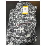 Black and White Floral Women