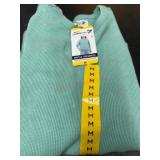 Waffle Knit Crewneck Pullover, Size M