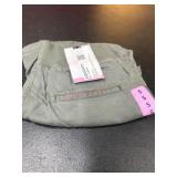 Gray Flat-Front Pants