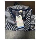 Navy and White Striped Tank Dress, Size L
