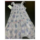 Purple Floral Dress, XSmall Size