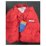 Mens XL Red Long Sleeve Fishing Shirt