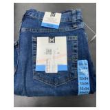 Straight Fit Stretch Denim Jeans, Size 32x34