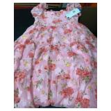 Pink Floral Youth Large Dress