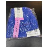 Blue Short-Sleeve Scrub Shirts, Size Small