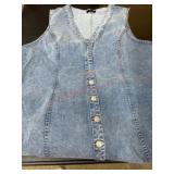 Sleeveless Jean Vest, Women
