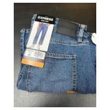 Express Ankle Jeans in Blue Denim