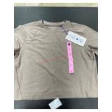 Outdoor Voices CloudKnit Tee in Driftwood Heather